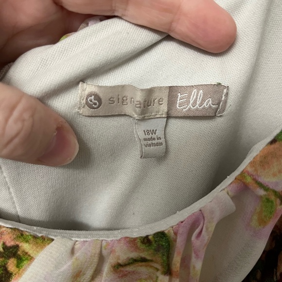 Dressbarn Signature Ella 18W Floral Dress - Picture 5 of 5
